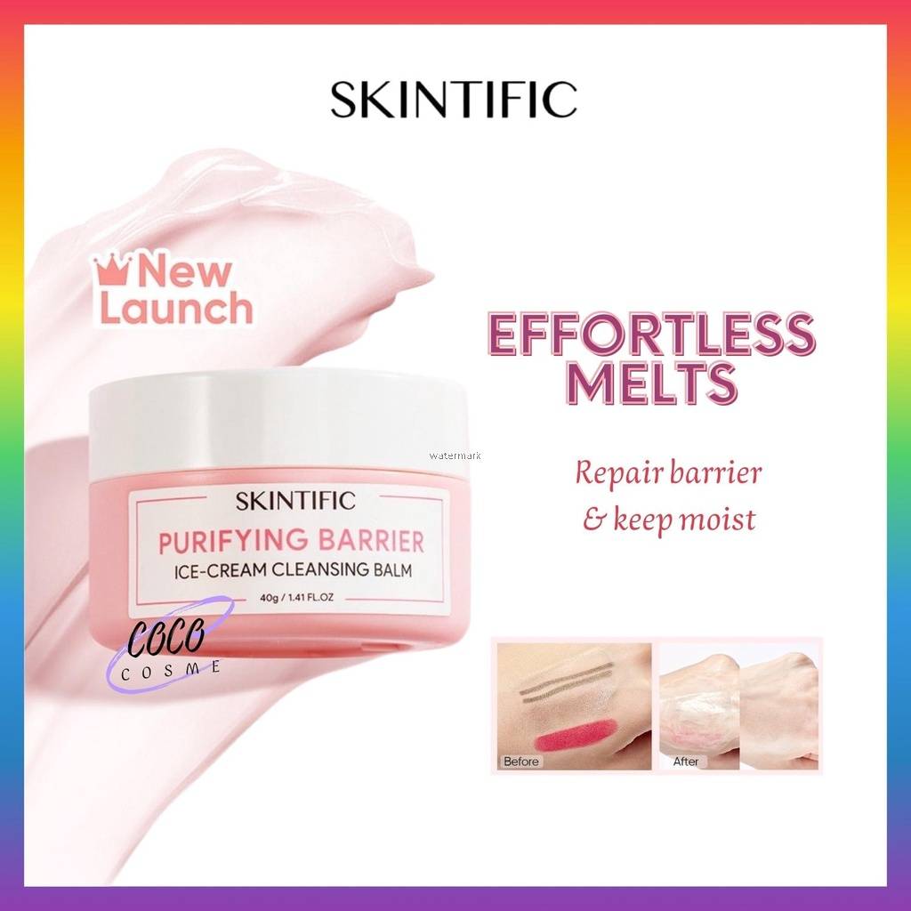 SKINTIFIC Purifying Barrier Ice Cream Cleansing Balm 40g