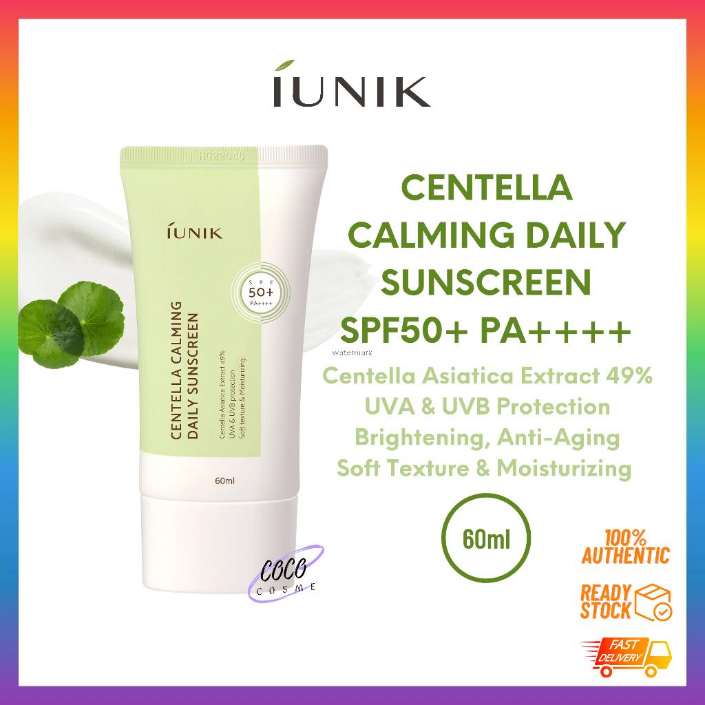 IUNIK Centella Calming Daily Sunscreen SPF50+ PA++++ 60ml