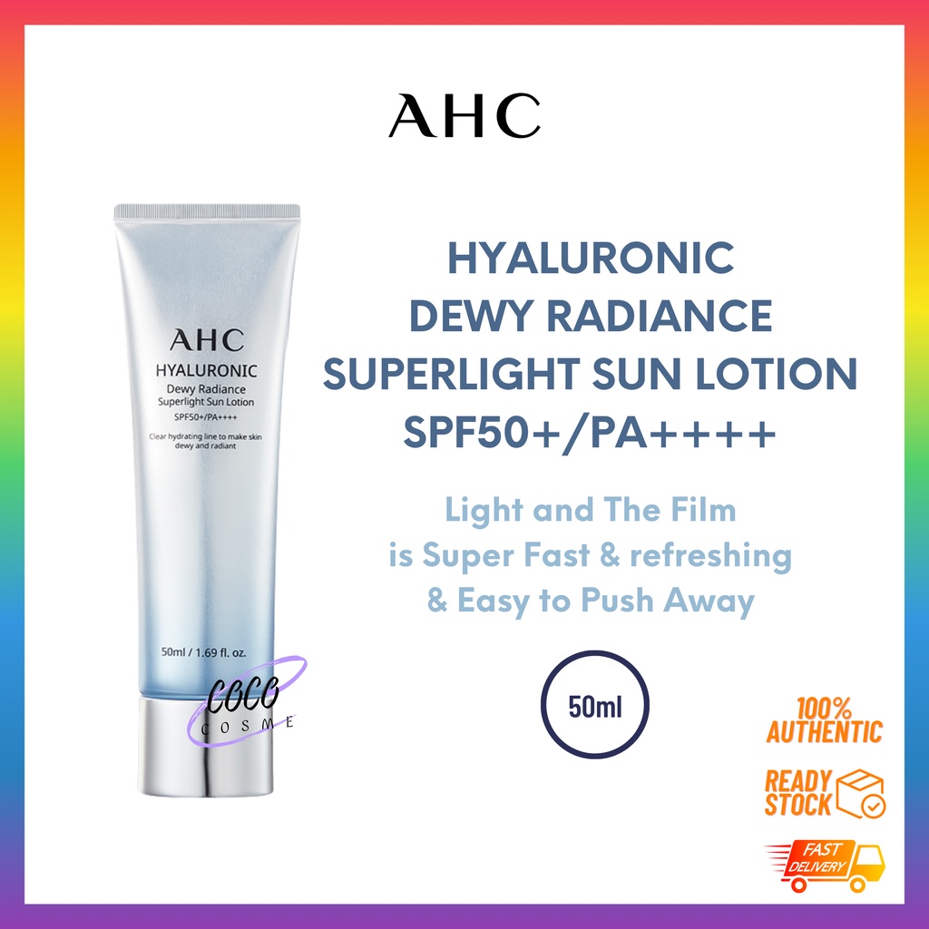 AHC Hyaluronic Dewy Radiance Superlight Sun Lotion SPF50 PA 50ml ahc-hyaluronic-dewy-radiance-superlight-sun-lotion-spf50-pa-50ml